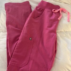 F-cancer Kade pink Scrub Pants